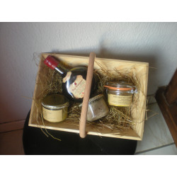 Baquet à Vendange Garni Armagnac / Coffret Cadeau 