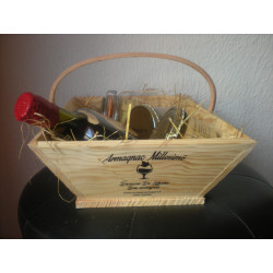 Baquet à Vendange Garni Armagnac / Coffret Cadeau 