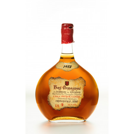 Armagnac millisimé de 1982, du Bas-Armagnac, en basquaise de 70cl