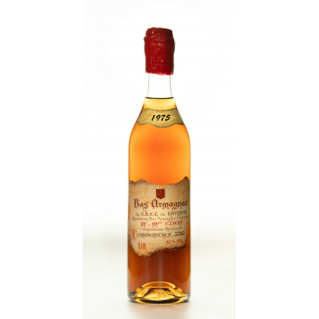 Armagnac millésimé  de 1974, Gers, Bas-Armagnac, en Basquaise de 0.7L